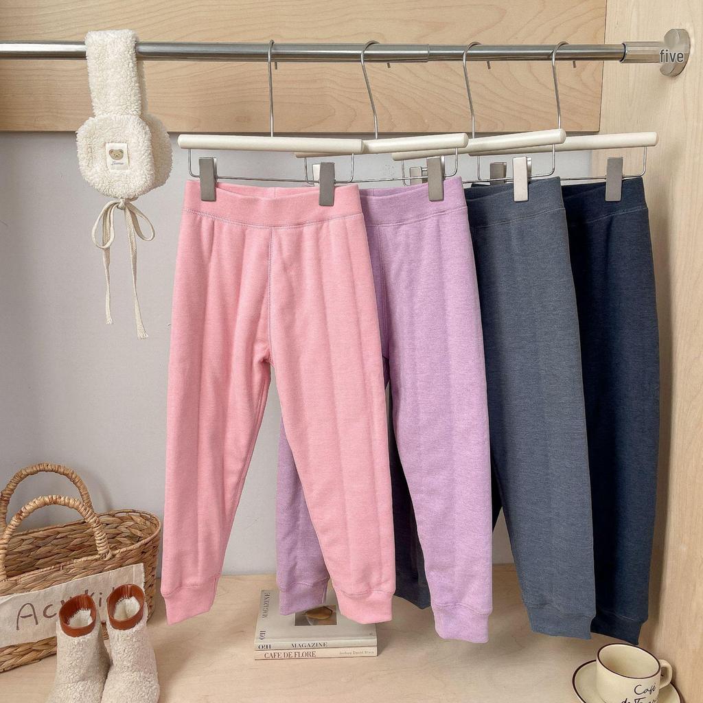 2025 Children's Casual Wool Four-Layer Thick Warm School Uniform Leggings