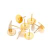 50pcs 3 4 5 6 8 Mm Gold Stainless Steel Earring Stud Base Cabochon Cameo Settings Findings For Jewelry Making Earpins Supplies