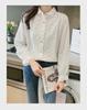 Embroidered White Cotton Lapel Shirt, Women's Long Sleeve Spring 2025 - Sweet, Stylish Design