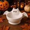 Luminous Halloween Bat Shaped Storage Bowl Cute Desktop Candy Bowl  Desk Organizer