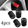 4pcs Car Wheel Tire Valve Caps Tyre Stem Covers Airdust Waterproof For BYD Tang F3 E6 Atto 3 Yuan Plus Song Max F0 G3 I3 Ea1 Dmi