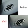 For Benz GLA CLA Real Carbon Fiber 2013-19 Cover Trim Dashboard Side Outlet Vent