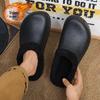Heren Gesloten Teen Katoenen Pantoffels 2025: Warm, Antislip, Waterdicht, Dikke Zool voor Binnen/Buiten