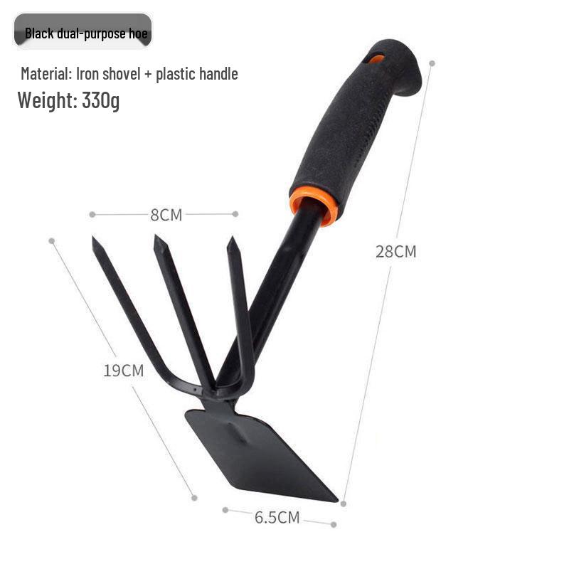 Three-Piece Gardening Tool Set: Small Shovel, Rake, and Hoe for Planting Vegetables