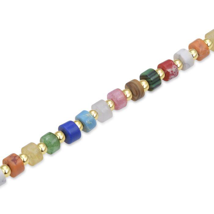 Bracelet - LUXENTER - Ihun - Argent 925 - Or jaune 18K - Cristal multicolore