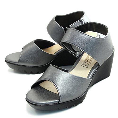 

First Contact Ankle Strap Comfort Sandals IM92302 Steel, Size L (24.0cm-24.5cm)