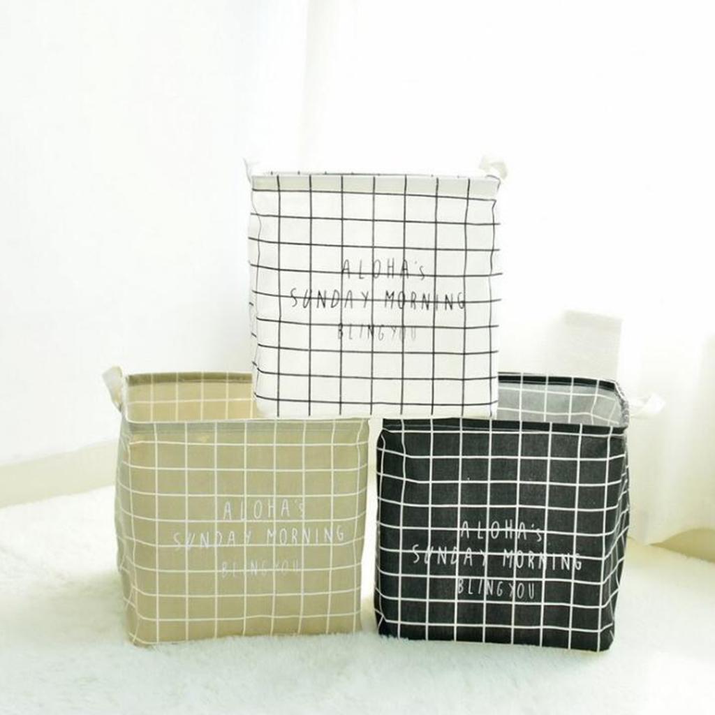 3 Kitchen Storage Basket With Handles, Laundry Hamper Toys Bucket