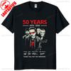 U2 Band 50th Anniversary 19762026 Tribute Signatures Graphic T Shirt Unisex Cotton Vintage Rock Casual Street Style Tee