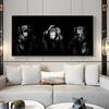 Animal Poster Large Size Posters Canvas Painting Wall Art Dark 3 Funny Monkey Posters and Prints for Living Room Home Decoration