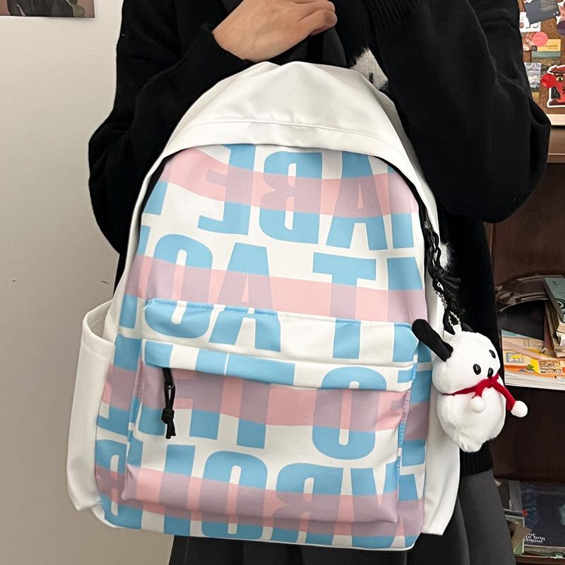 Schoolbag1011 new American backpack girl student niche original printed backpack trendy men's and women's backpack
