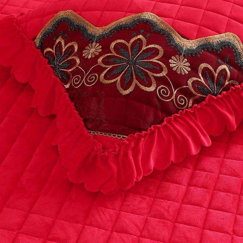 Fronha de cor sólida, lã de cristal, fronha de algodão com clipe quente, combinada com fronha de pelúcia, travesseiro curto de pelúcia