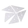 1Set (5 Triangle Codes 5Bag Screws) Stainless Steel Corner Code Triangle Connector Flat Angle Iron Fixed Lamination Accessories