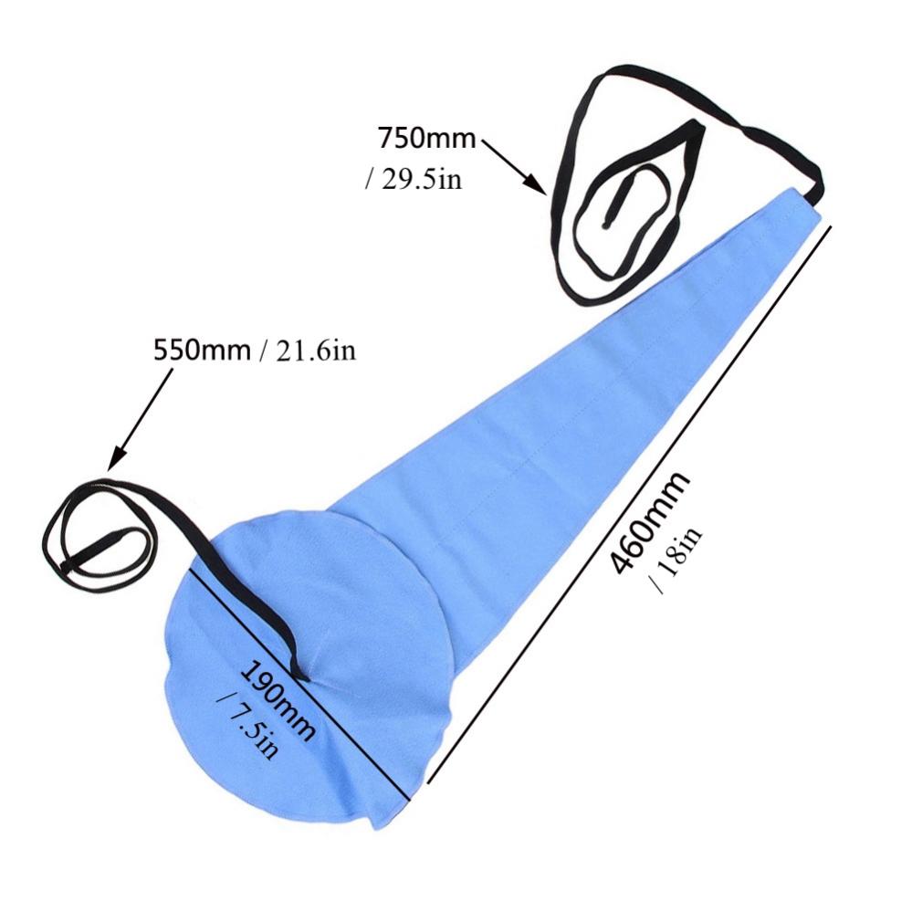 Microfiber Blue Saxophone Inner Chamber Cleaning Cloth for Clarinet / Horn / Sax Winds Instruments