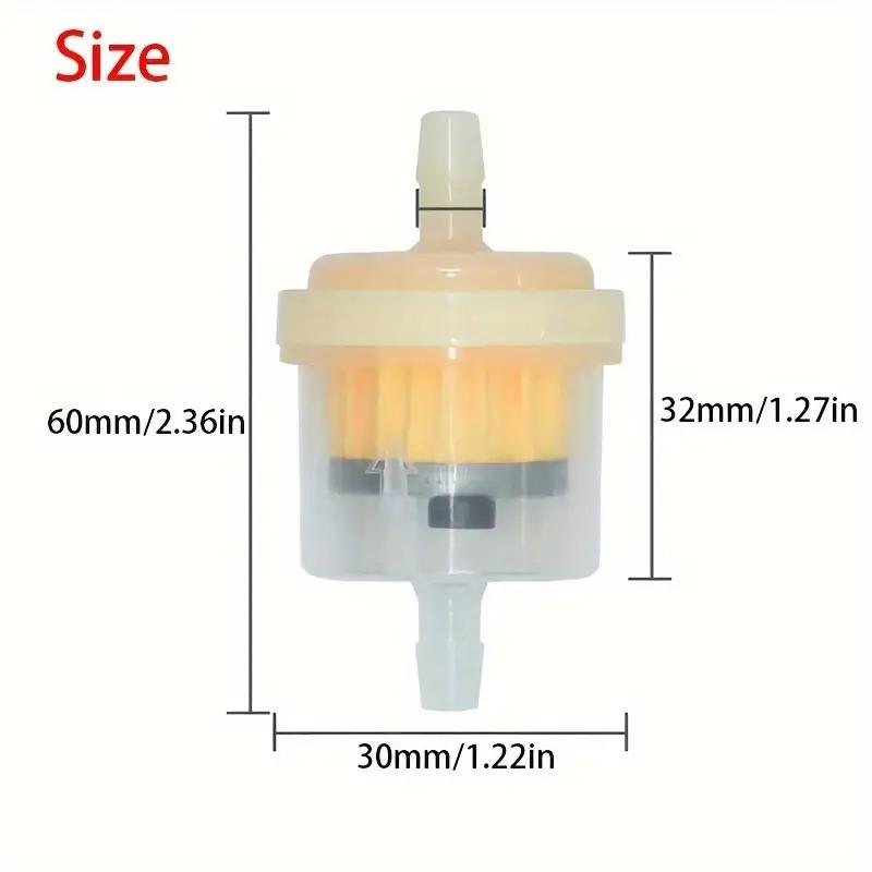6/1pcs Universal Gasoline Gas Fuel Gasoline Oil Filter for Motorcycle Moped Scooter Motocross Gasoline Fuel Filter Accessories