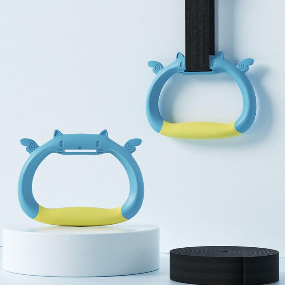 Adjustable Straps Children Gymnastic Rings Arm Strength Strength Training Ring  Home Exercise