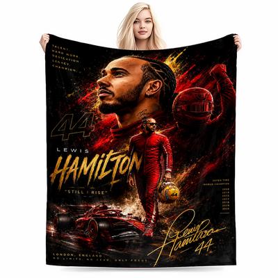 "Champion Racer Design Keep warm"Flannel Blanket for Bedroom, Living Room, Sofa, and Nap