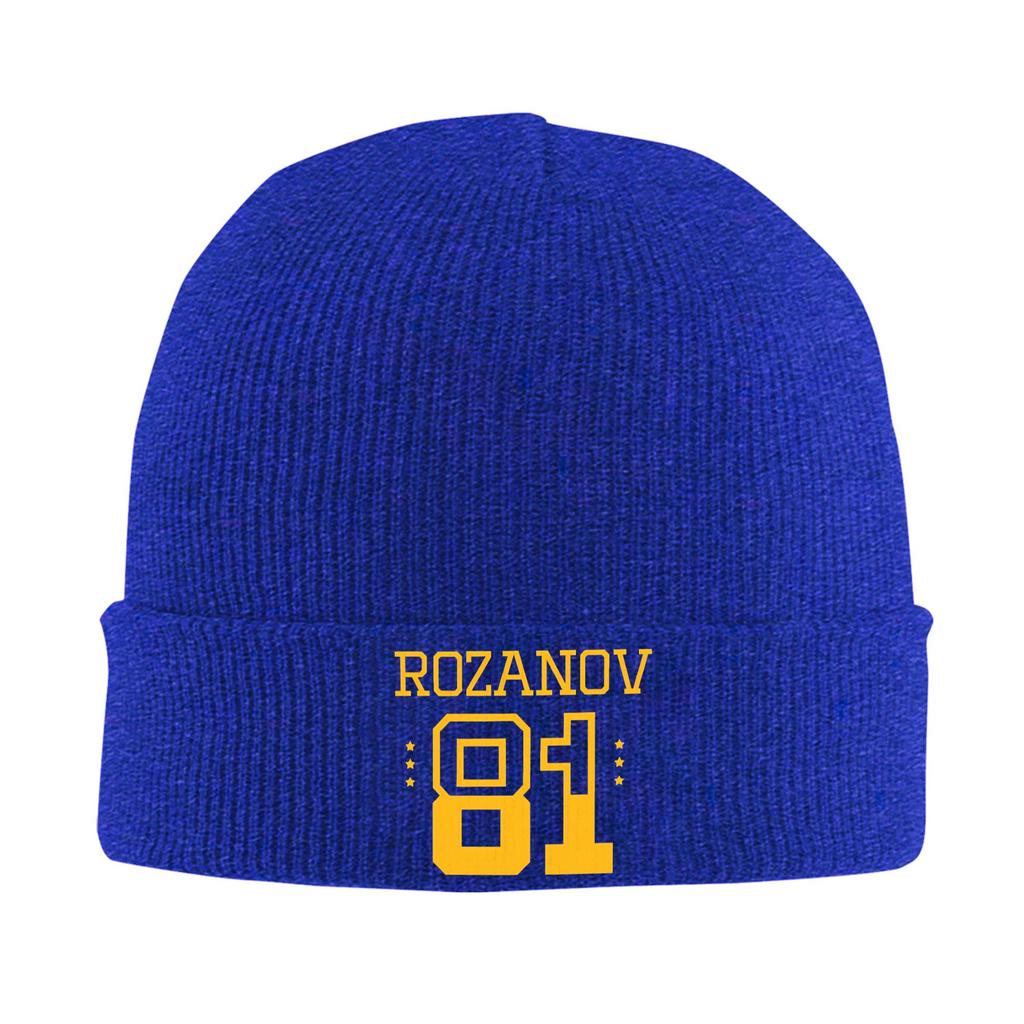 Boston Raiders Heated Rivalry Ilya Rozanov 81 Hat Autumn Winter Beanie Fashion Caps Unisex Women Acrylic Bonnet