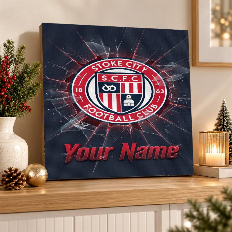 Stoke City FC Custom Name Text 5D Diamond Painting Kit DIY Full Drill Diamond Art Decoration