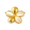 1 Piece 304 Stainless Steel Connectors Charms Pendants 18K Gold Plated Flower Heart Oval For DIY Necklace Jewelry Making Finding