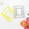 Rectangle Movie Frame Metal Die Cuts Delicate Embossing Script Dies Stencils