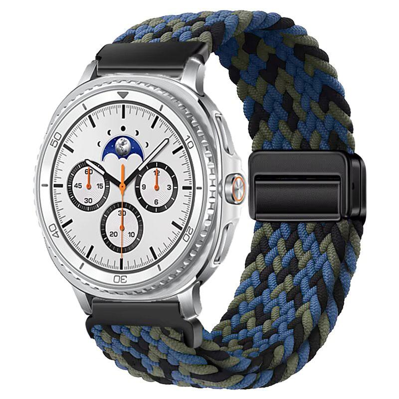 Weaves Nylon Loop Strap For Samsung Galaxy Watch8 40 44mm Magnetic Wristband For Galaxy Watch 8 Classic 46mm Band Sport Bracelet