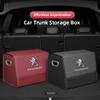 Car keychain/Car Trunk Storage Box Portable Large Capacity Storage Box For Peugeot 206 307 308 3008 207 208 407 408 201 508 2008