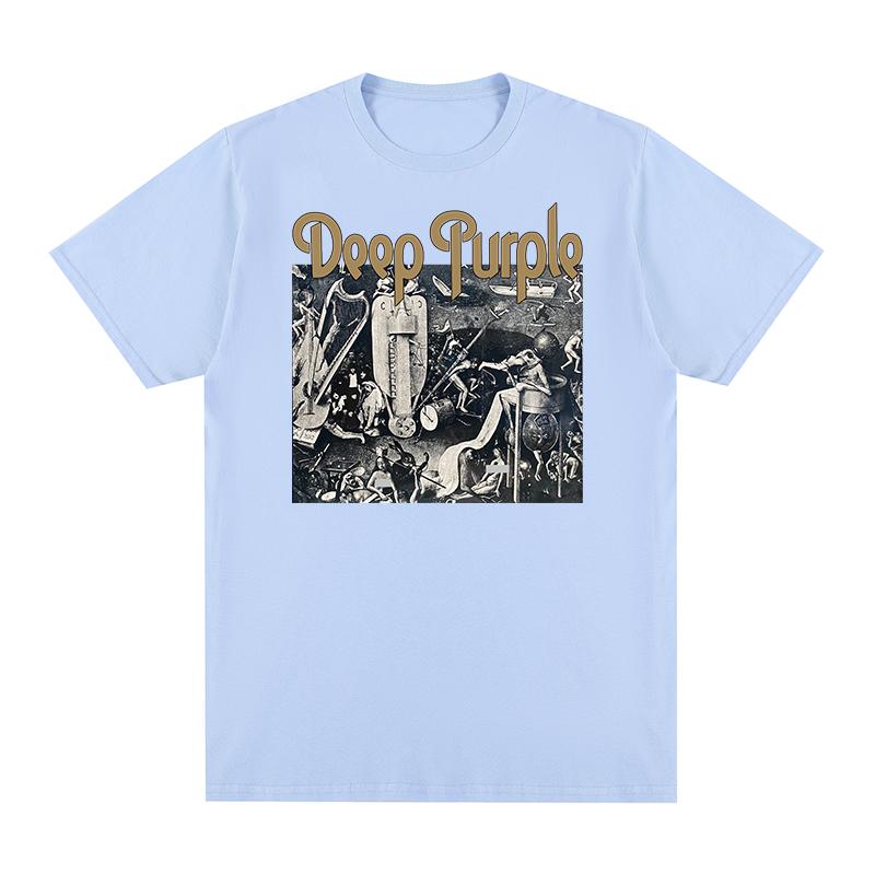 Deep Purple T-Shirt Album Machine Head Smoke Song on The Water Englische Rockband Baumwolle Herren T-Shirt Neu TEE T-SHIRT Damen Tops