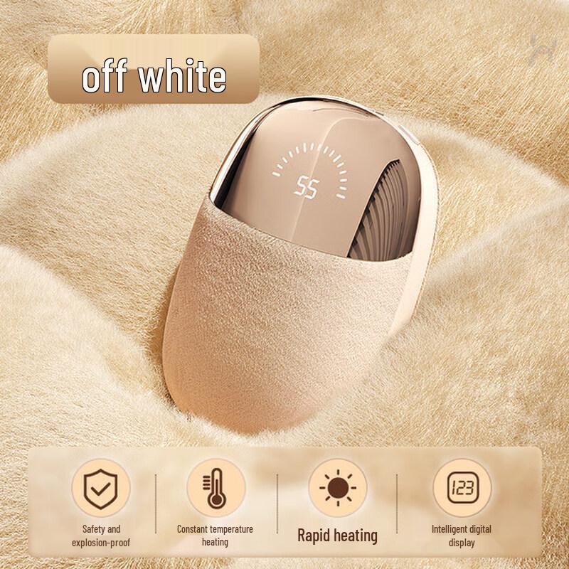 

Plush Magnetic Split Hand Warmer with Digital Display