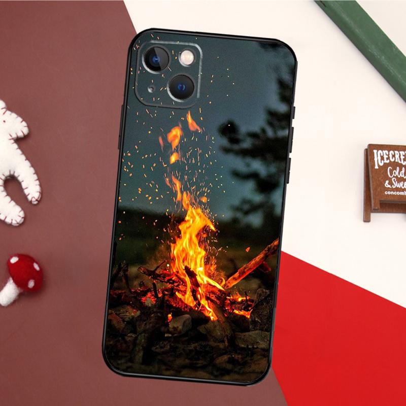 Camping Nature Case For iPhone 17 Pro Max 16 15 14 13 11 12 Pro Max mini 15 16 Plus 16e 17 Air Back Cover