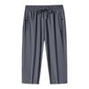 Unisex Quick-Dry Elastic Capris - Plus Size, Ice Silk, Loose Fit for Outdoor and Running