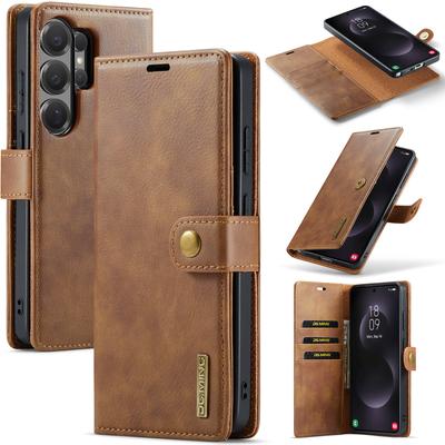 2 In 1 Detachable Business Card Slot Wallet Flip Leather Phone Case for Samsung Galaxy S26 Ultra S25 Plus S24 A17 A16 A35 Cover