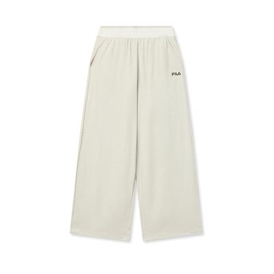 Original Fashion Classic Retro Sports Casual Relaxed Versatile Comfortable Knit Pants Women Bottoms Cream F51W629602FBG