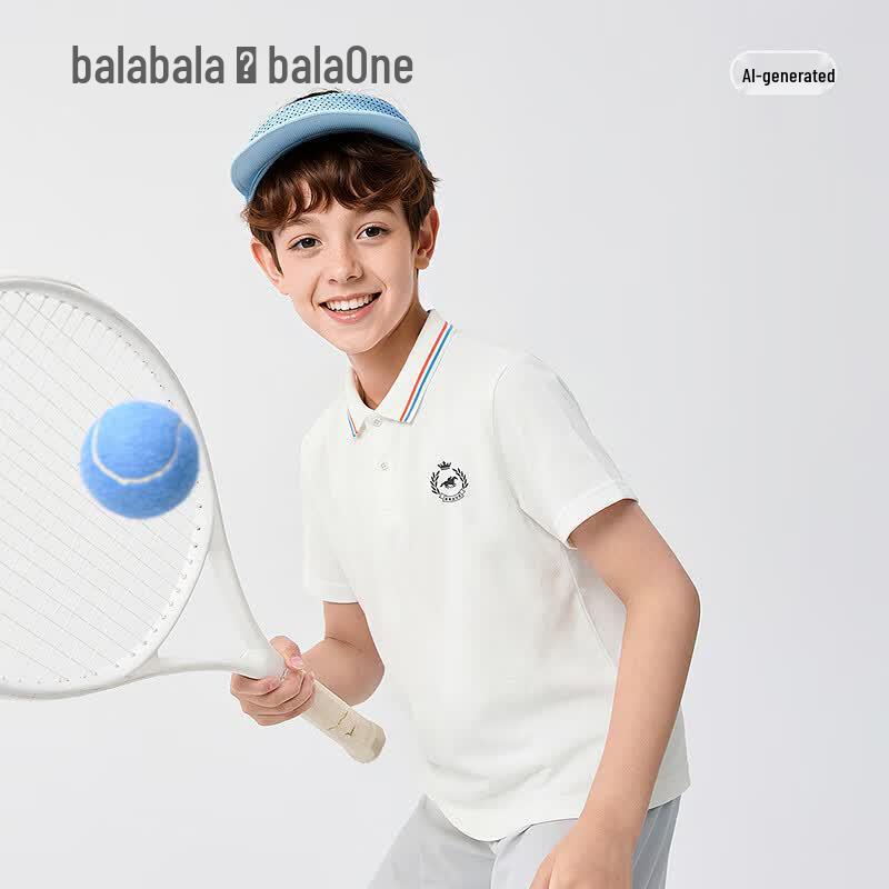 Balabala Boys' Cooling & Breathable Polo T-Shirt