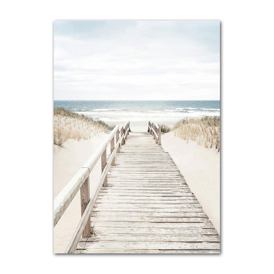 Nordic Posters Reed Dandelion Dolphin Sea Beach Flower Wall Art Canvas Painting And Prints Wall Pictures For Living Room Decor