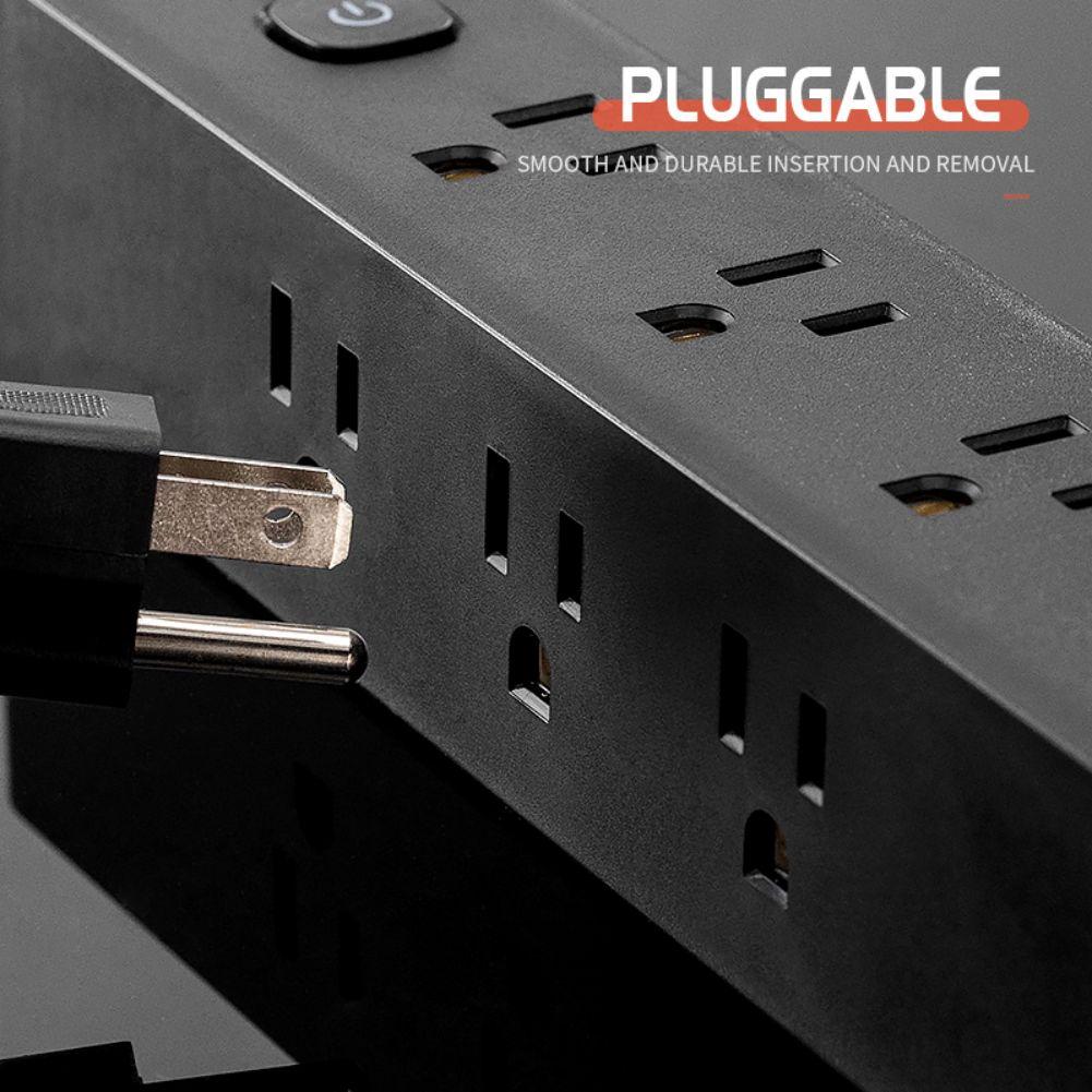 Multi Plug Outlet Extender 9 AC Outlets 3 USB A And 1 USB C PD Fast Charging Multi Plug Outlet Splitter For Home Office Travel