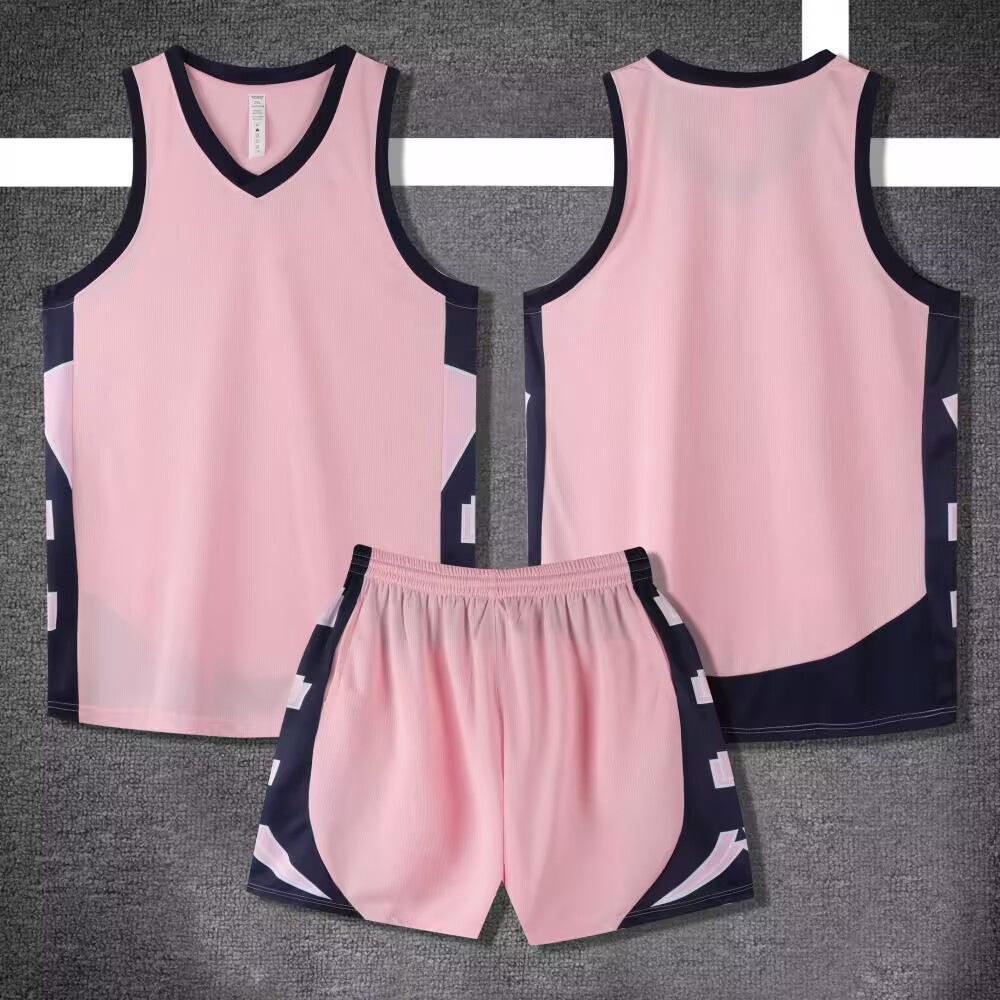 

Унисекс Быстросохнущий Комплект Баскетбольной Джерси и Шорт - Повседневная Спортивная Тренировочная Форма XL розовый
