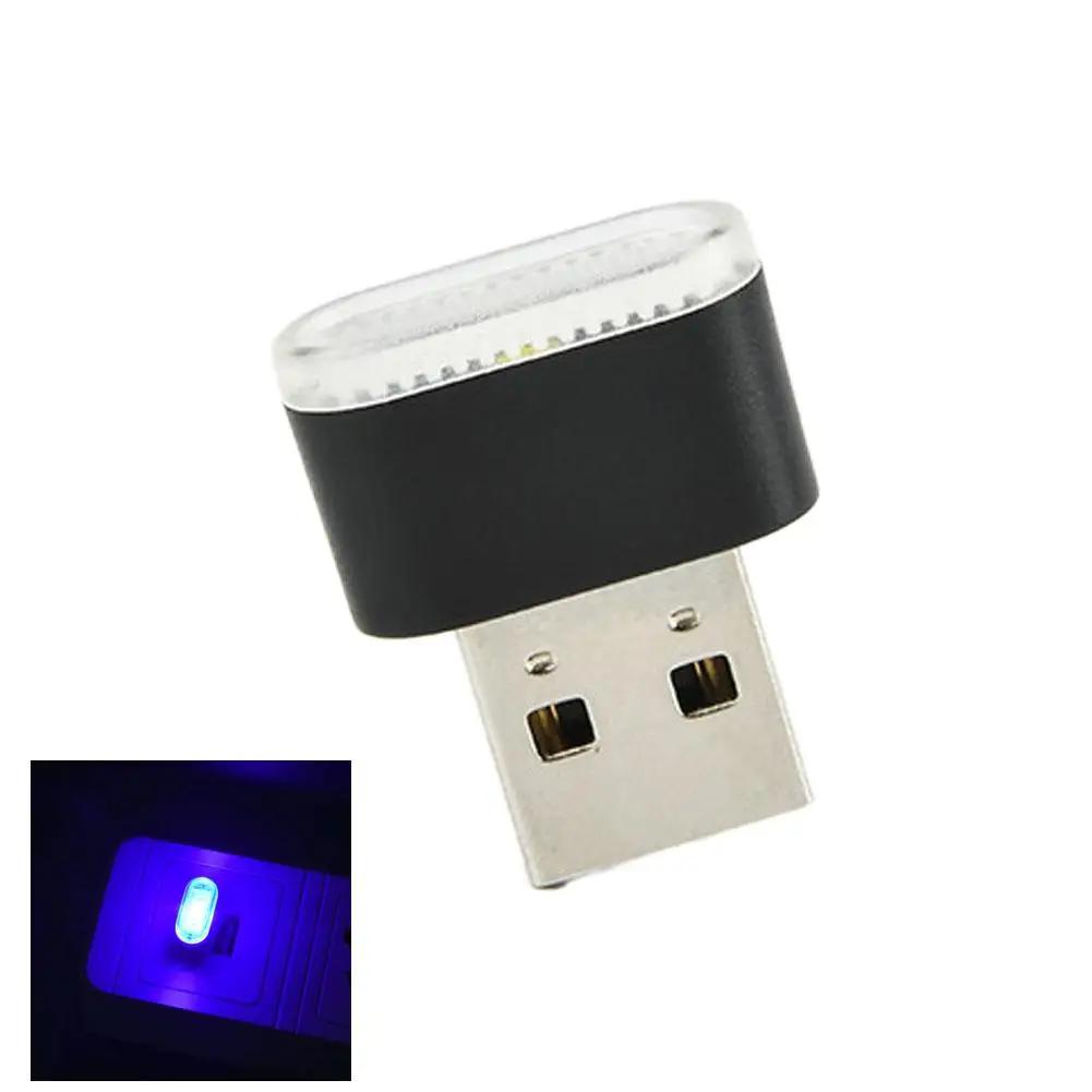 Mini USB Car Light Colorful Night Ambient Lights Auto Lamp Decorative Atmosphere Interior LED J9Z7