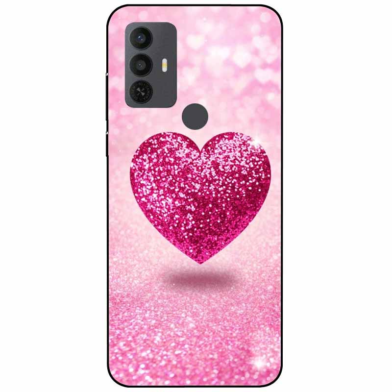 Phone Cover For Alcatel 1V 2021 Case Silicone Lovely Black Bumper Soft TPU Coque for Alcatel 1V (2021) 6002A 6002D 1 V Shells