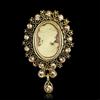 Vintage Cameo Elegant Queen Head Portrait Brooch For Women Antique Wedding Bridal Bouquet Clothing Jewelry