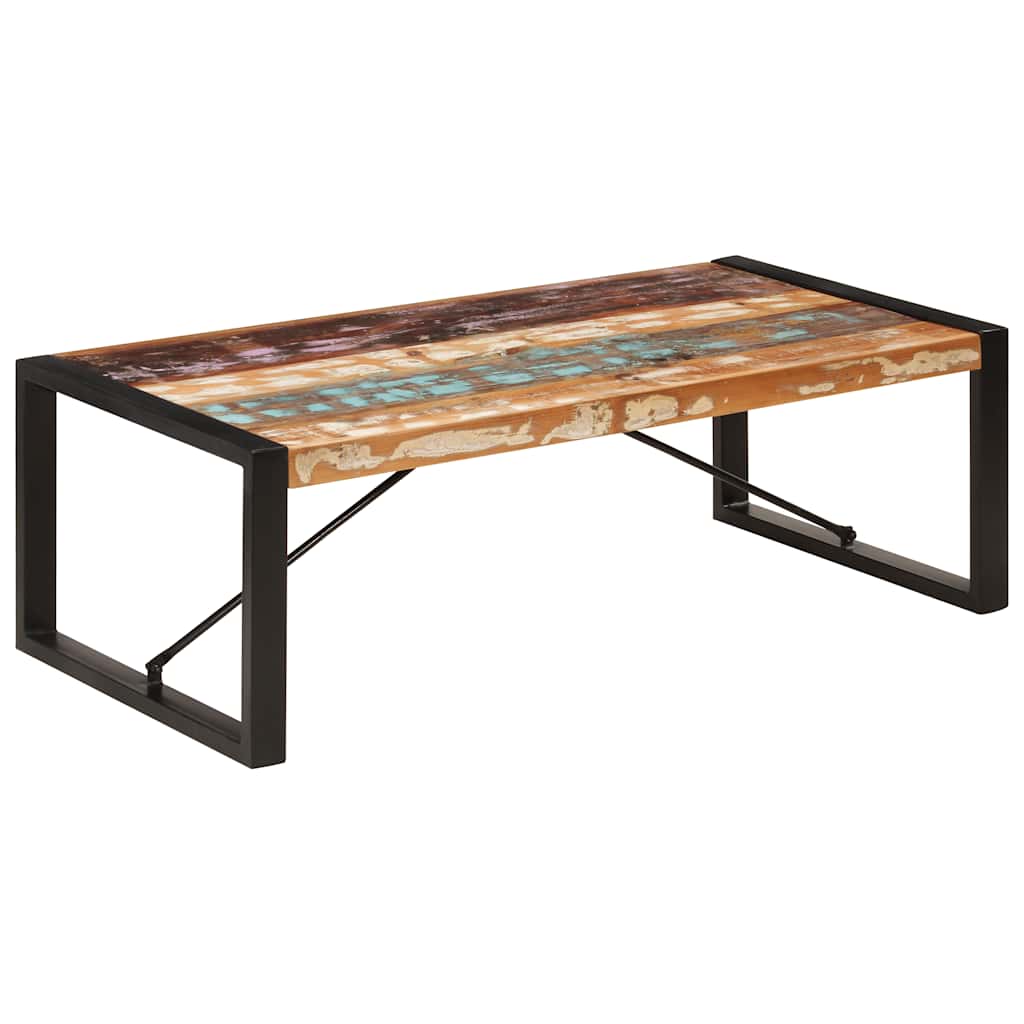 Vidaxl Coffee Table, 120 X 60 X 40 Cm, Solid Reclaimed Wood