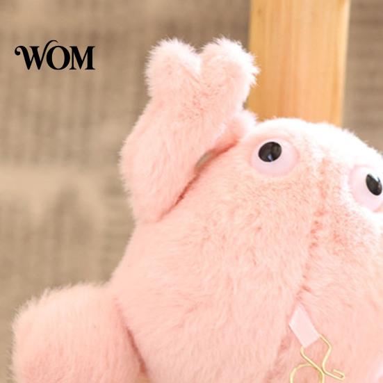 Small Plushie for School Bag Cute Frog Plush Keychain, Soft Stuffed Animal Pendant with Raised Paw, Cartoon Gift Kids Charm Backpack, Mini Doll Adults