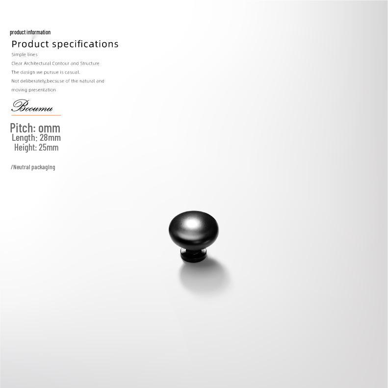 Европейская Современная Золотисто-Черная Ручка из Цинкового Сплава для Шкафа или Шкафчика