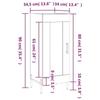 VidaXL Buffet Noir 34,5x34x90 cm Bois d'ingénierie 830453