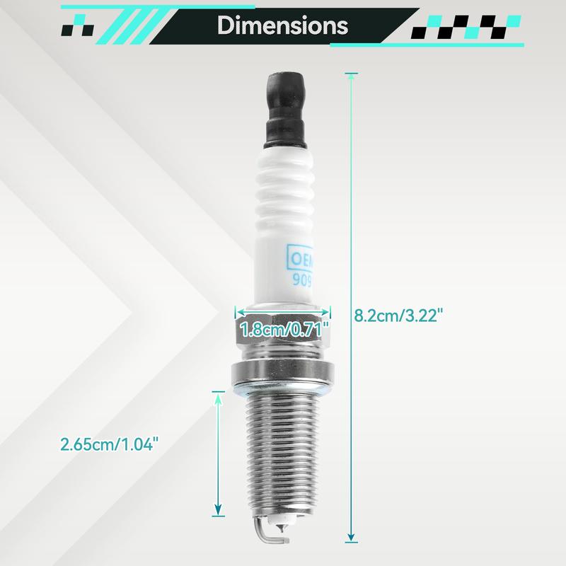 4x Iridium Spark Plugs 90919-01233 For Toyota Camry 4Runner Jeep Dodge Infiniti Nissan Dodge Ram 2.4L 2.5L 3.5L 4.0L 2005-2018