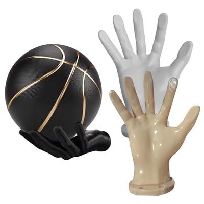 Wall Mount Football Ball Holder Easy To Install Multipurpose Hand-Shaped Basketball Football Volleyball Display Rack