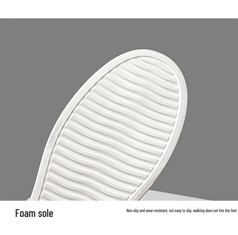 Men's Trendy 2025 Autumn Skate Shoes: Lightweight, Thick Sole, Casual White Sneakers