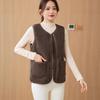 Women's Lambswool Slim-Fit Vest: Versatile 2025 Autumn/Winter Korean Fashion Fleece Outerwear Sleeveless Jacket.