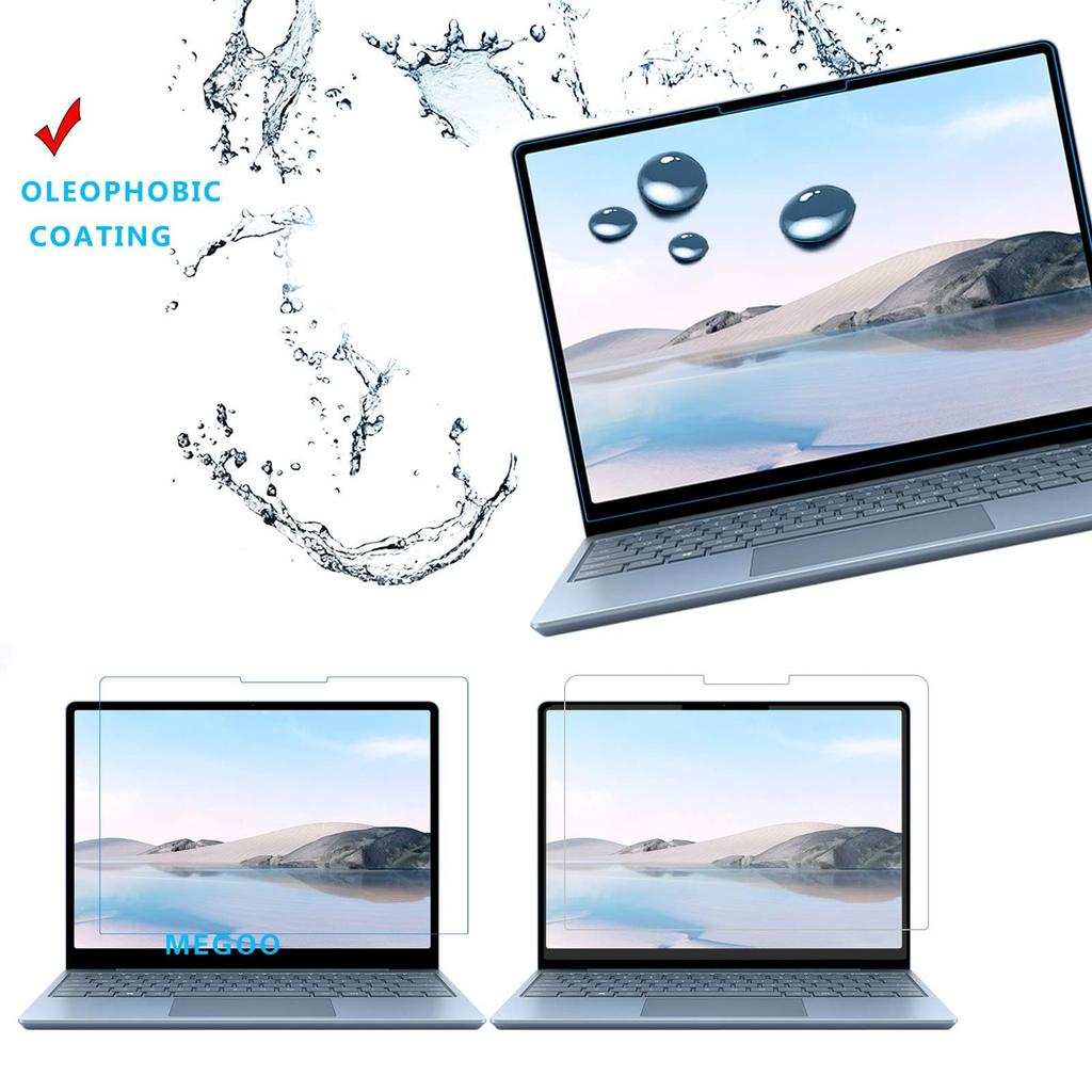 MEGOO Surface Laptop go 3 go2 glass also applicable to Surface Laptop go protective LCD screen easy to scratch resistant [2 pieces]