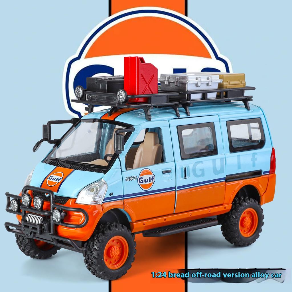 1:24-Modell eines Geländewagens aus Metallguss, mit simulierten Sound- und Lichteffekten, Kinderspielzeugauto, abnehmbares Zubehör, Geschenk für Jungen