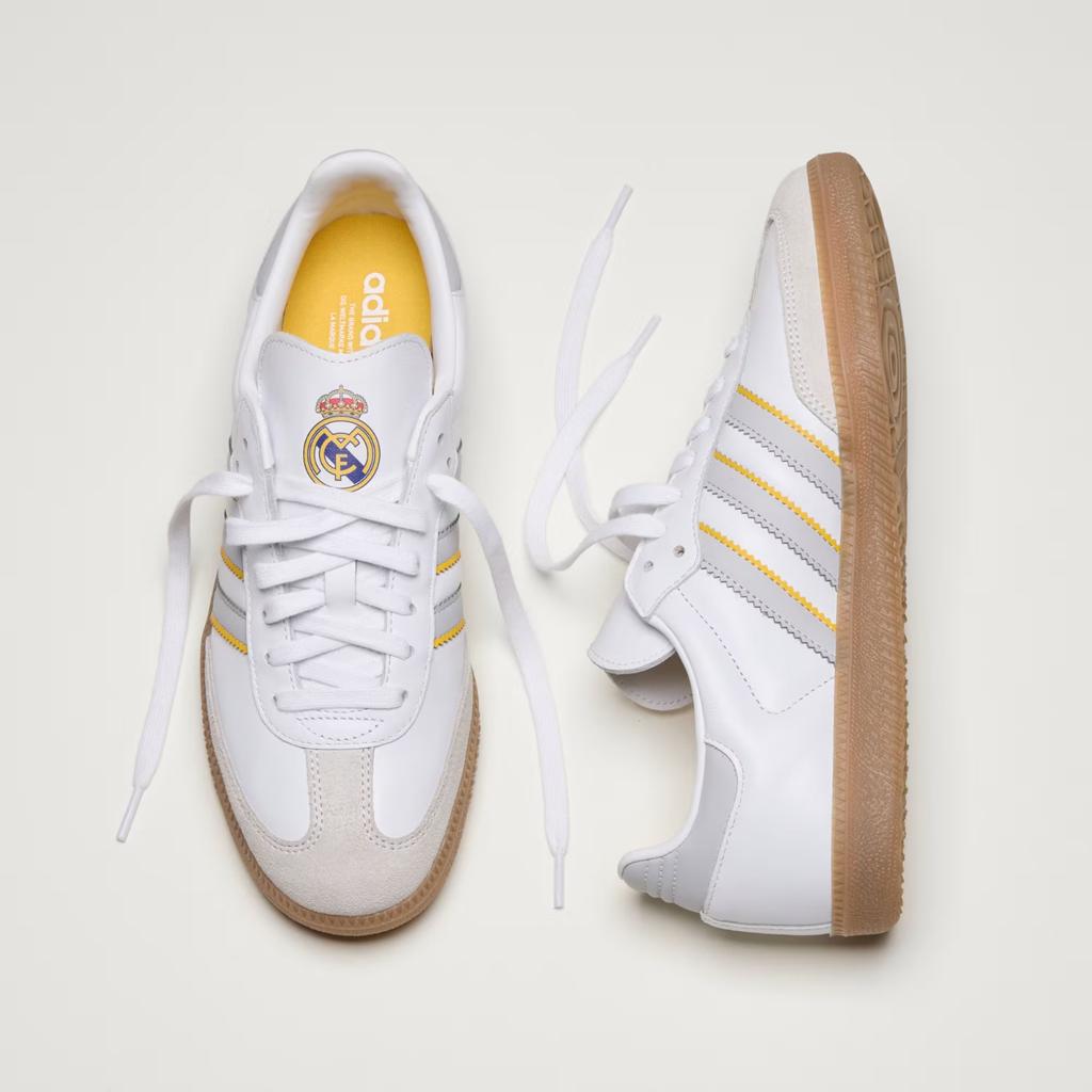 JQ4038 Real Madrid A Adidas Originals Samba 2025-2026 White Gum (Men's)